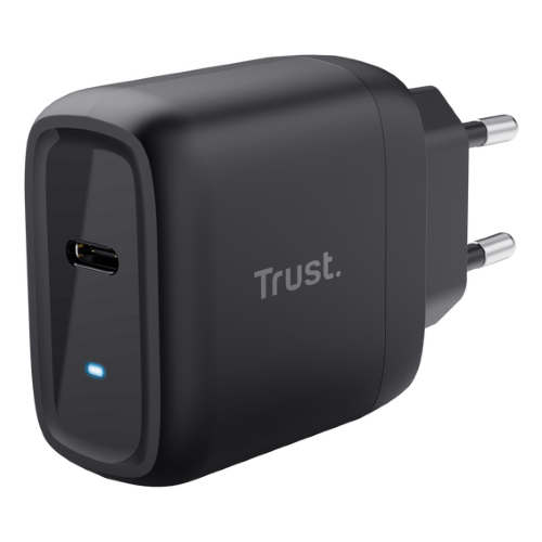Trust Maxo Caricatore Da Muro 45W USB-C Nero Alimentatore universale notebook/tablet/smartphone