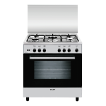 Glem Gas A855GI cucina Elettrico/Gas Acciaio inox