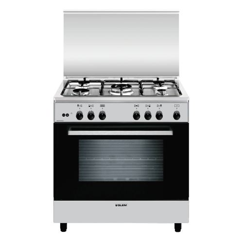 Glem Gas A855GI cucina Elettrico/Gas Acciaio inox