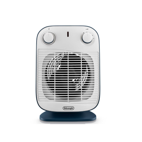 DeLonghi HFS50B20.AV Interno Blu, Bianco 2000 W Riscaldatore ambiente elettrico con ventilatore
