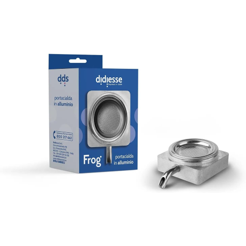 Didiesse Portacialda Originale in Alluminio Frog per Macchine da caffè. Completo di beccuccio.