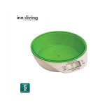 Innoliving INN133G Bilancia da cucina con ciotola peso massimo 5 Kg colore Verde