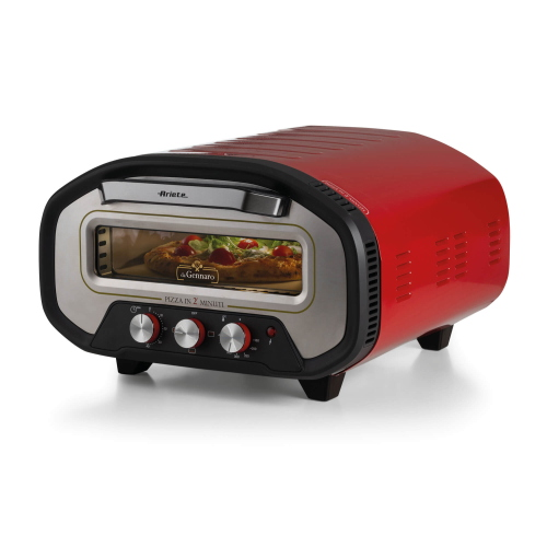 Ariete 3901 Da Gennaro Forno Per Pizza 2200W 430°C Pietra Refrattaria Rosso