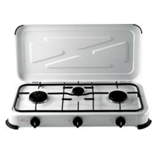 DCG Eltronic EKP 2423 Nero, Bianco Superficie piana Gas 3 Fornelli