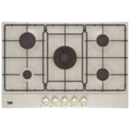 Beko HIAW 75224 SAVR Piano Cottura 5 Fuochi Avena a Gas 1 Wok 75 cm Incasso