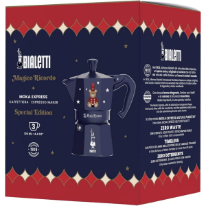 Bialetti Moka Express Blu Magico Ricordo 3 Tazze