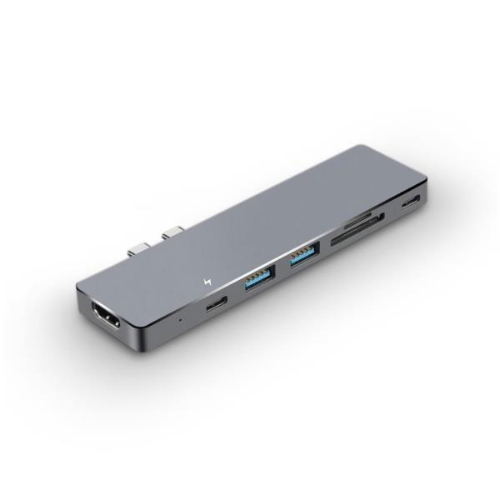 Nilox NLX-2TC-HUBAPP Docking Station Con Porta USB-C 3.1 Per Macbook 2 Porte USB HDMI 4K 
