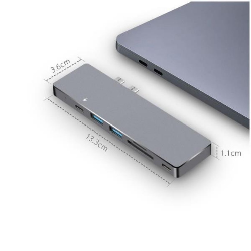 Nilox NLX-2TC-HUBAPP Docking Station Con Porta USB-C 3.1 Per Macbook 2 Porte USB HDMI 4K 