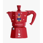 Bialetti Moka Express Natale 2025, Caffettiera Rossa 3 Tazze Orsetto, Edizione Speciale Joyful Memories 130ml in Alluminio