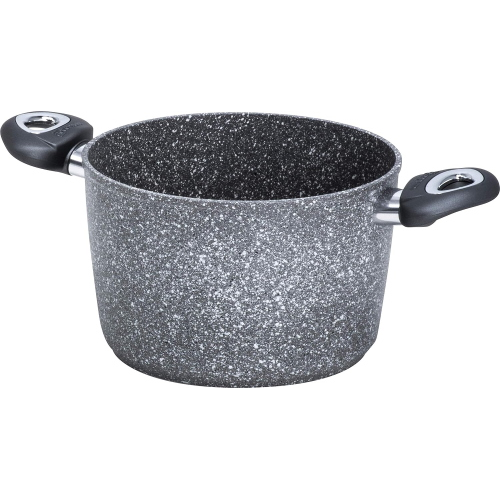Bialetti Aeternum, Madame Petravera 3.0, Pentola Antiaderente, Ideale per Induzione, 24cm Grigio