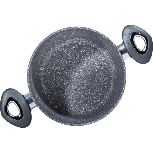 Bialetti Aeternum, Madame Petravera 3.0, Pentola Antiaderente, Ideale per Induzione, 24cm Grigio