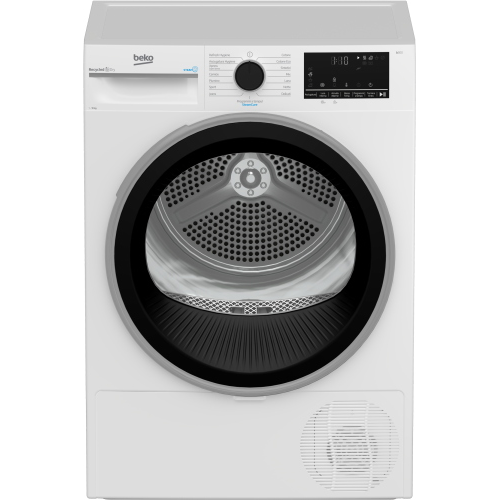 Beko BT3103IS_IT 10kg, Classe C, motore inverter, Display digitale XL, funzione a vapore SteamCure, colore Bianco, oblò Nero