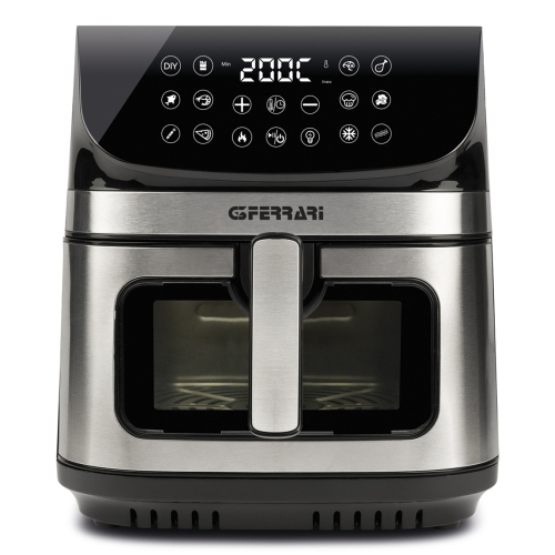 G3 Ferrari G10215 friggitrice Singolo 9 L Indipendente 2200 W Friggitrice ad aria calda Nero Acciaio inox