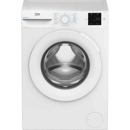 Beko b300 BMWRU3821W: Lavatrice 8kg, Classe A, 1200giri, linea estetica NX, motore inverter Display Touch, oblò bianco, tecnologia EnergySpin