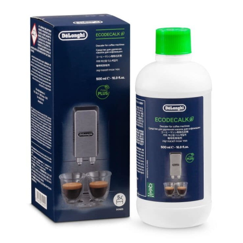 DeLonghi DLSC500, Decalcificante Universale per Macchine da Caffè, 500ml, 5 Dosi Ingredienti di Origine Vegetale