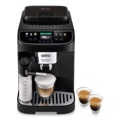 DeLonghi ECAM310.60.B Magnifica Evo Next Macchina Automatica per Caffè in Chicchi, Cappuccino, 10 Bevande, Nero
