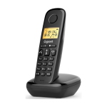 Gigaset START 100 Telefono Cordless Nero, vivavoce, rubrica 50 numeri
