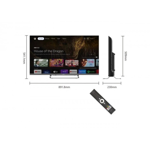 SmartTech 40QG01V QLED 40" Full HD Google TV Tecnologia Quantum Dot HDR10 DVB-T2/S2/C