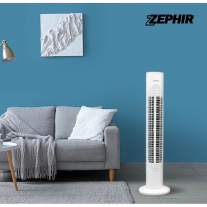 Zephir BABYLON3 Ventilatore a Colonna 3 Velocità 50W Oscillante Telecomando