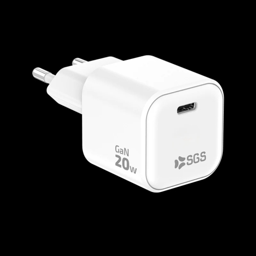 SGS STCPDGAN20W-WH Caricatore USB Type-C 20w Bianco