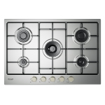 DeLonghi YLG 75 F piano cottura Acciaio inox Da incasso 75 cm Gas 5 Fornelli
