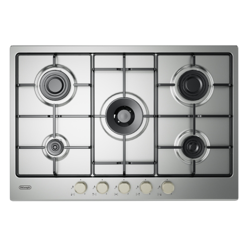 DeLonghi YLG 75 F piano cottura Acciaio inox Da incasso 75 cm Gas 5 Fornelli