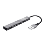 Trust Halyx USB 2.0 480 Mbit/s Alluminio HUB 4 porte USB 23786