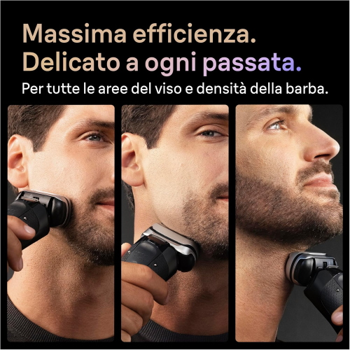 Braun Serie 9 PRO + Rasoio Elettrico Barba, Wet&Dry, 5+1 Lame di Precisione Testina di Ricambio Stazione SmartCare 6in1
