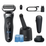 Braun Serie 7 72-C7200cc Rasoio Elettrico Barba, Wet&Dry Stazione Smartcare 4in1 senza fili