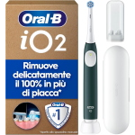 Braun Oral-B iO 2 Spazzolino Elettrico Verde, 1 Testine Di Ricambio