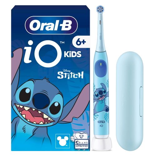 Braun Oral-B iO Kids Disney Stitch with Travel Case Bambino Spazzolino rotante Blu