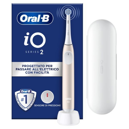 Braun Oral-B iO2 Adulto Spazzolino elettrico a vibrazione Rosa, Bianco