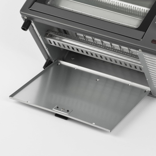 G3 Ferrari G10169 Forno Elettrico, 10 Litri Silver resistenze al quarzo doppio vetro fondo apribile