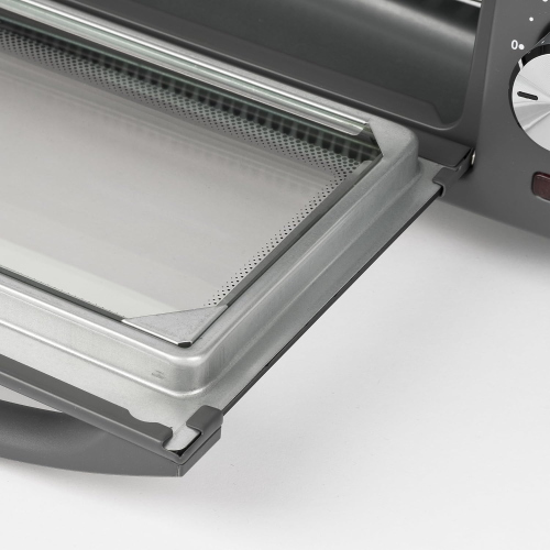 G3 Ferrari G10169 Forno Elettrico, 10 Litri Silver resistenze al quarzo doppio vetro fondo apribile