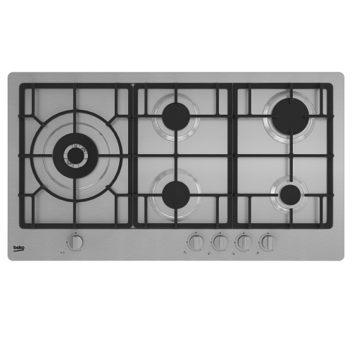 Beko HIML 95225 SXE piano cottura Acciaio inox Da incasso 90cm Gas 5 Fornelli