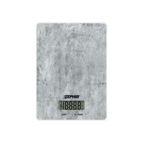 Zephir ZHS439 1G/15Kg Bilancia digitale da cucina effetto marmo