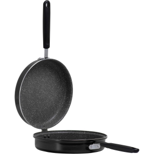 Bialetti Aeternum, Black Pearl, Girafrittata Alto Antiaderente, Diametro 24cm Induzione, Alluminio, Nero
