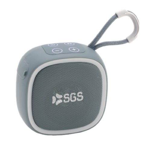SGS SAIRING_GY Airing Cassa Portatile Wireless 5W 1 Porta USB + 1 Porta USB-C Gray