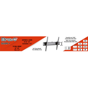 Tribravo QUADRO 4 v2 Staffa A Parete 32"-82" Max 40Kg