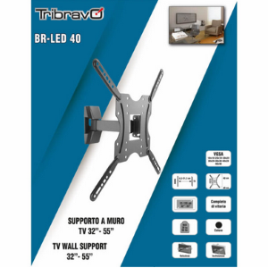 Tribravo BR-LED 40v2.1 Staffa A Parete 32"-55" Max 30Kg