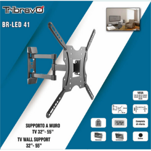 Tribravo BR-LED 41v2.1 Staffa A Parete 32"-55" Max 30Kg
