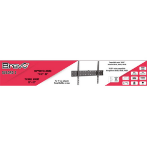 Tribravo QUADRO 2 v2 Staffa A Parete 32"-82" Max 40Kg