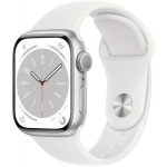 Apple Watch 8 41mm MP6K3TY/A GPS Silver Aluminio White